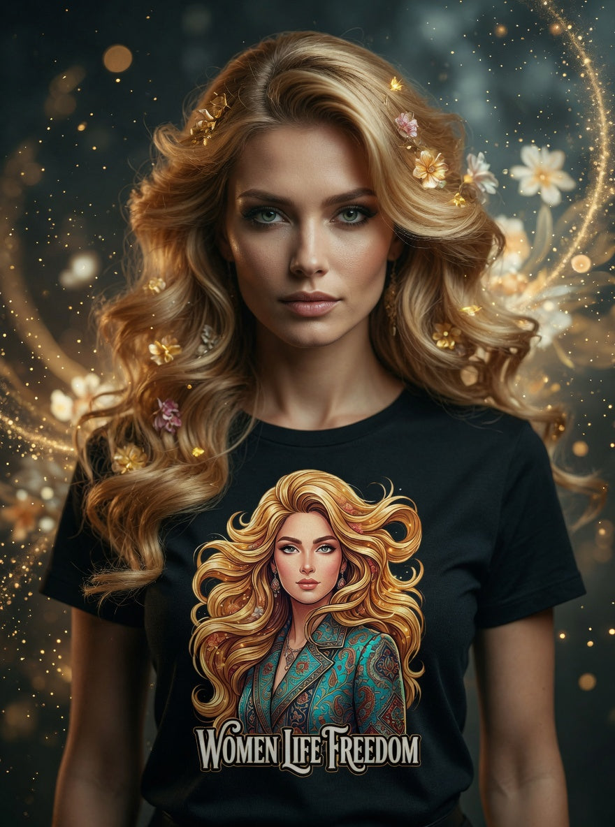 Golden Modern Persian Rebel Chic | Women Life Freedom