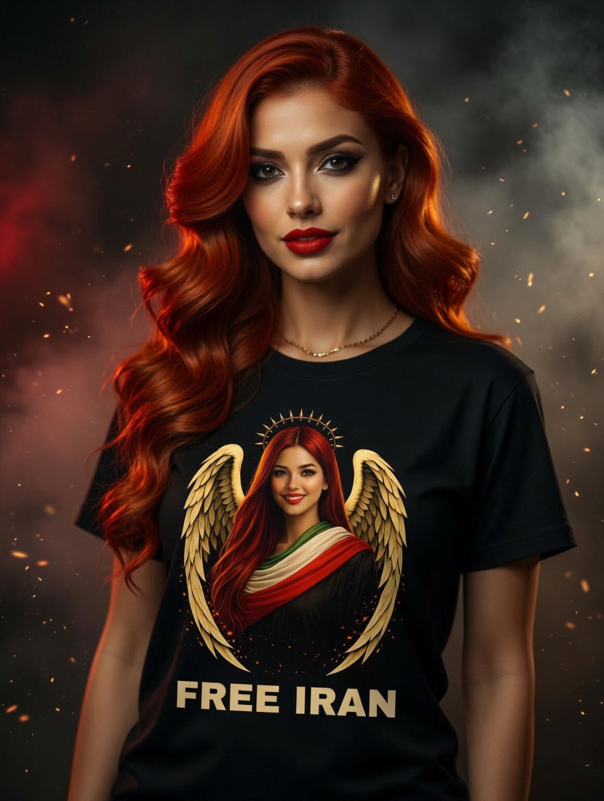 Modern Vintage Resistance Angel | Free Iran