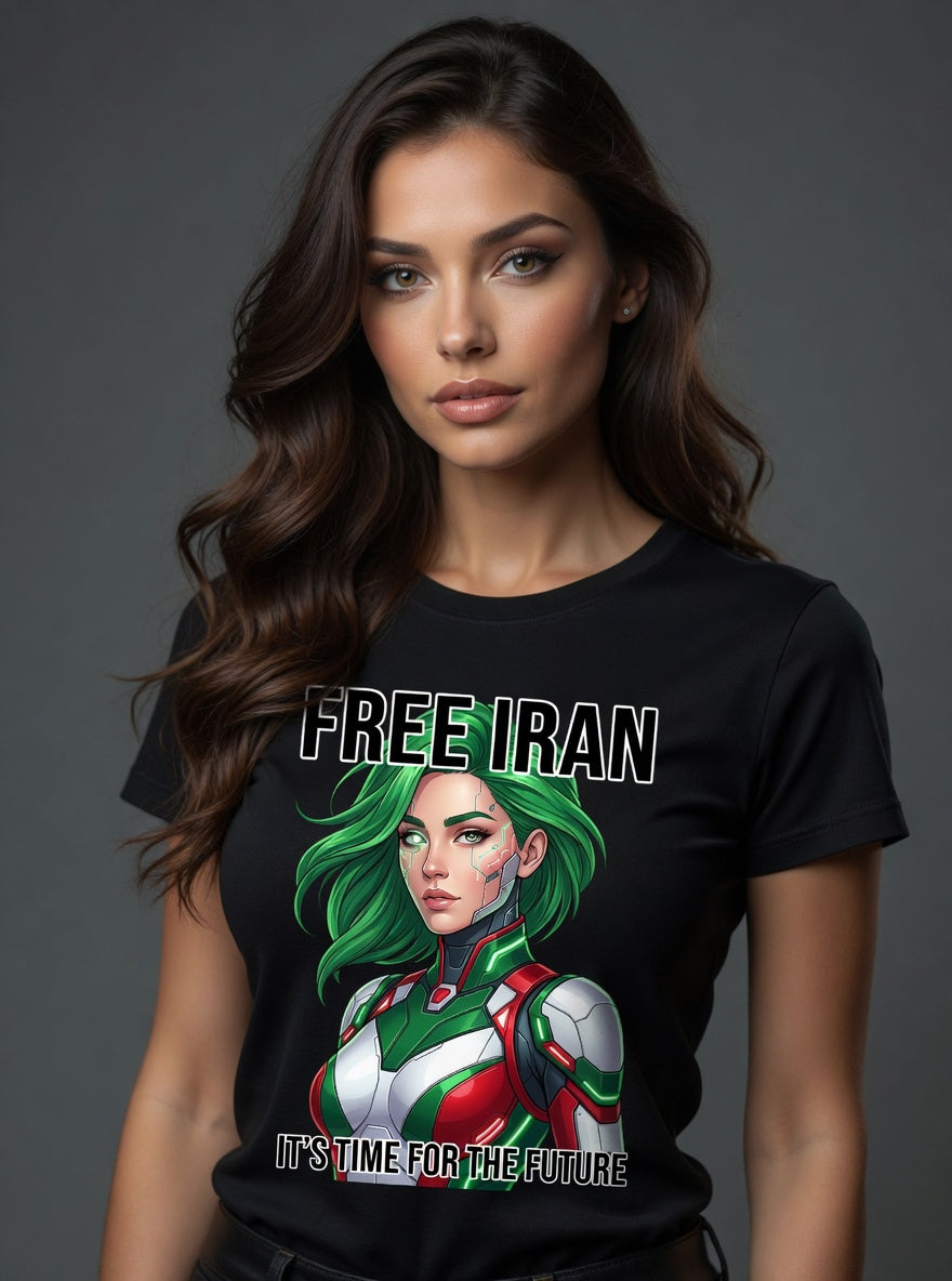 Futuristic Cyborg Resistance | Free Iran | Unisex T-Shirt
