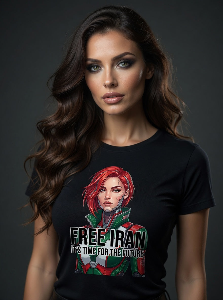 Futuristic Cyborg Resistance | Free Iran | Unisex T-Shirt
