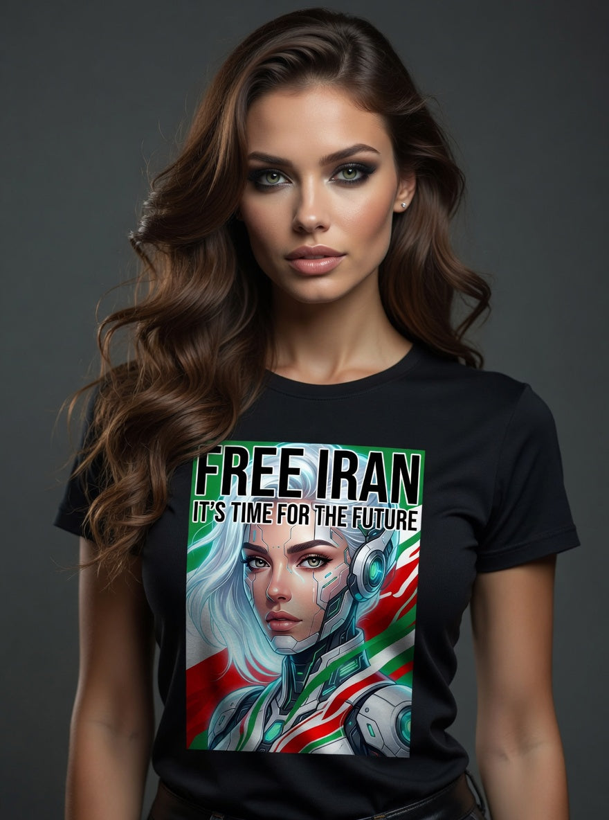 Futuristic Cyborg Resistance | Free Iran | Unisex T-Shirt