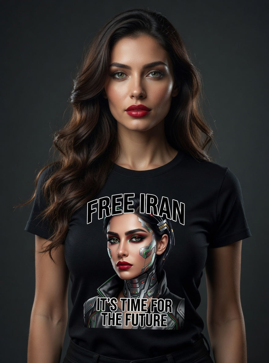 Futuristic Cyborg Resistance | Free Iran | Unisex T-Shirt