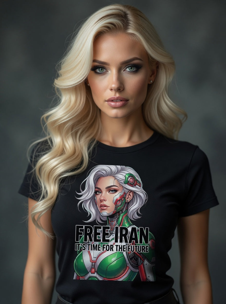 Futuristic Cyborg Resistance | Free Iran | Unisex T-Shirt
